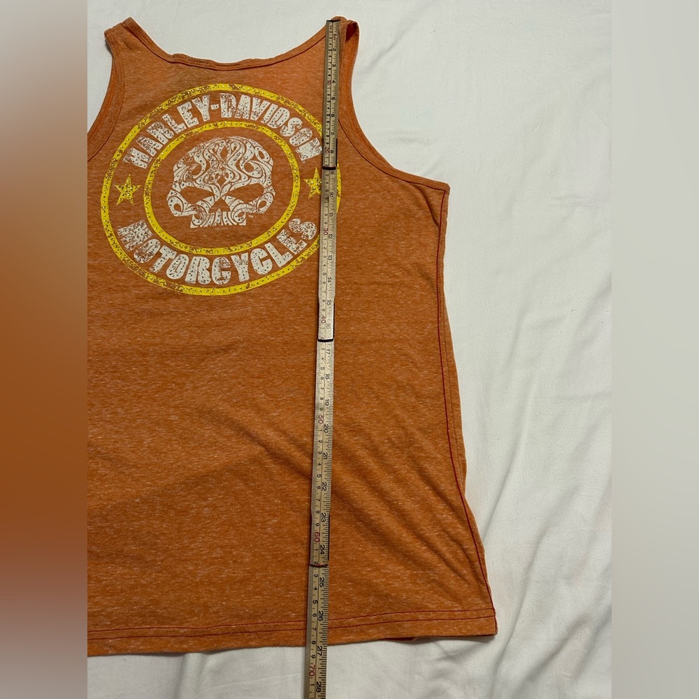 WOMEN’S HARLEY DAVIDSON TATTOO WILLIE G RHINESTONE BUTTON HENLEY TANK TOP XL - Picture 13 of 13